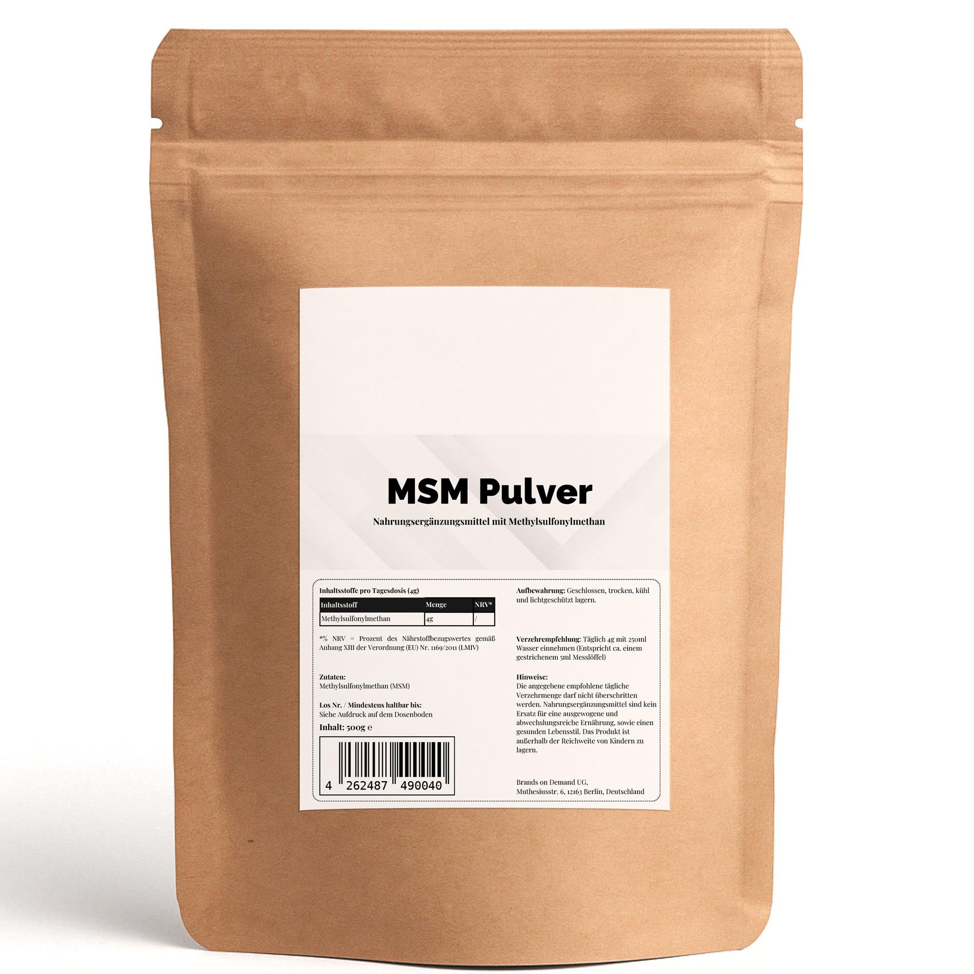 MSM Pulver - 500g